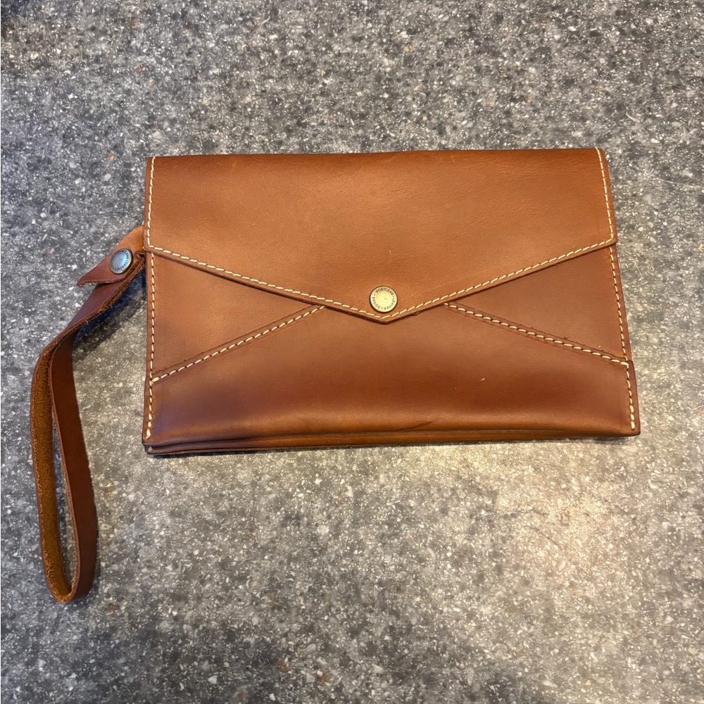 Portland Leather Co envelope wristlet
